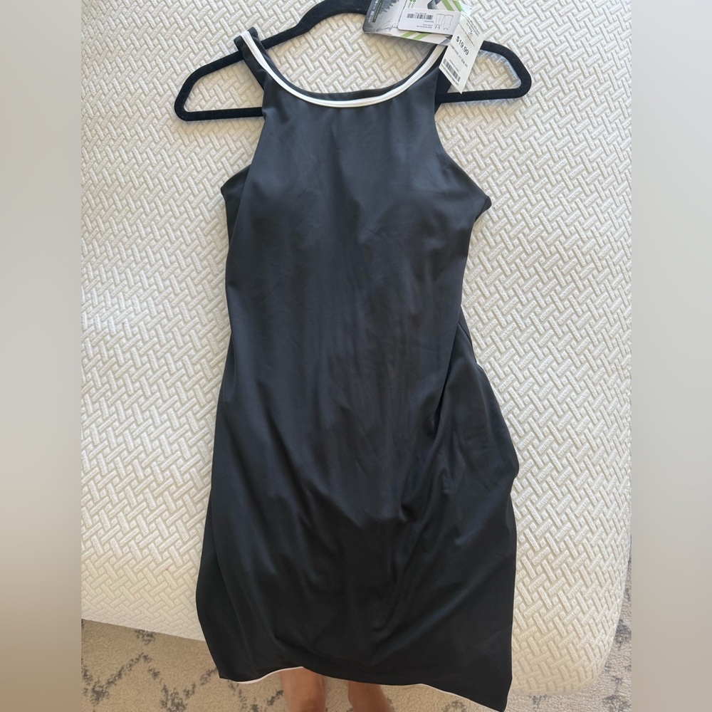 Classic Black Sleeveless Tennis/Golf/Pickleball Dress